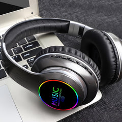 Upgraded Wireless Headphones with Deep Bass, Built-in Mic, Lightweight Foldable Design, 3.5mm Audio Jack, Stereo Sound for Travel, Work, Laptops, and Mobile Devices - iOS Gaming Headset, Ideal Christmas Gift, Headphone Hearing Experience