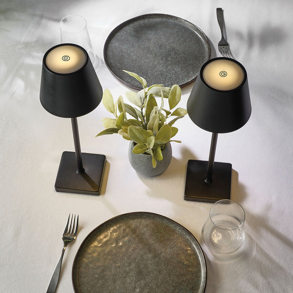 Mikasa Touch Control LED Lamp Set of 2 in Black