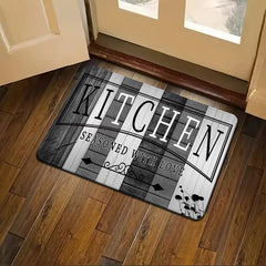 1pc Kitchen Mat, Polyester Fiber Crystal Velvet, Hand Wash Only, Comfortable Cushioning, for Kitchen Laundry Room Hallway Living Room, Ideal Holiday Gift Choice, ≥800g/㎡