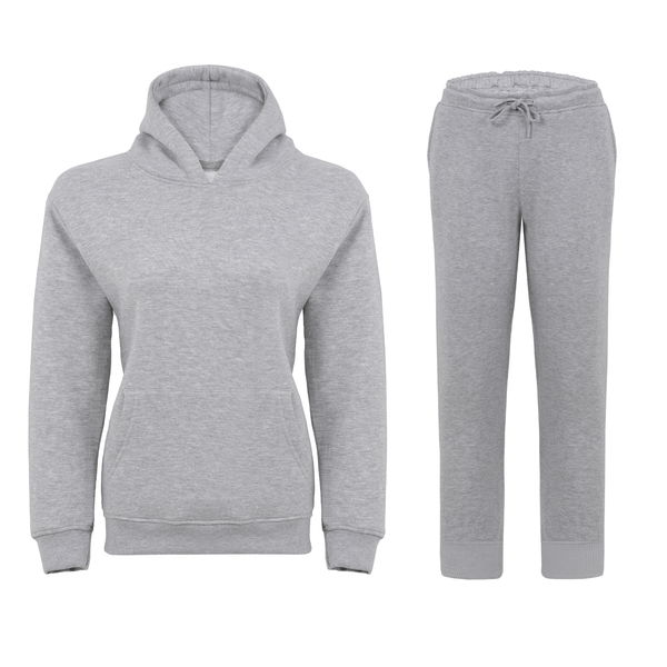 Women 2Pc Tracksuit Set - Comfort-Fit Hoodie and Sweatpants Cord Set - Versatile Joggers Casual Sportswear for Daily Wear, Ladies Gym, Outdoor and Workouts