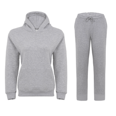 Women 2Pc Tracksuit Set - Comfort-Fit Hoodie and Sweatpants Cord Set - Versatile Joggers Casual Sportswear for Daily Wear, Ladies Gym, Outdoor and Workouts