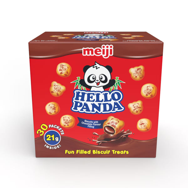 Hello Panda Chocolate Filled Biscuits, 30 X 21G