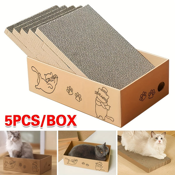Pet Cat Kitten Cardboard Corrugated Scratcher Scratching Pad Sofa Board Mat