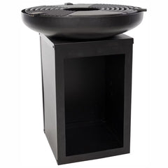 Redfire Mantanzas Wood Burning Fire Bowl with Grill and Wood Storage