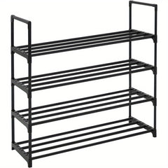 4-Layer Metal Shoe Rack Shoe Storage Organizer Shoe Storage Rack Save Space Used In Living Room Passage Corridors And Cloakrooms