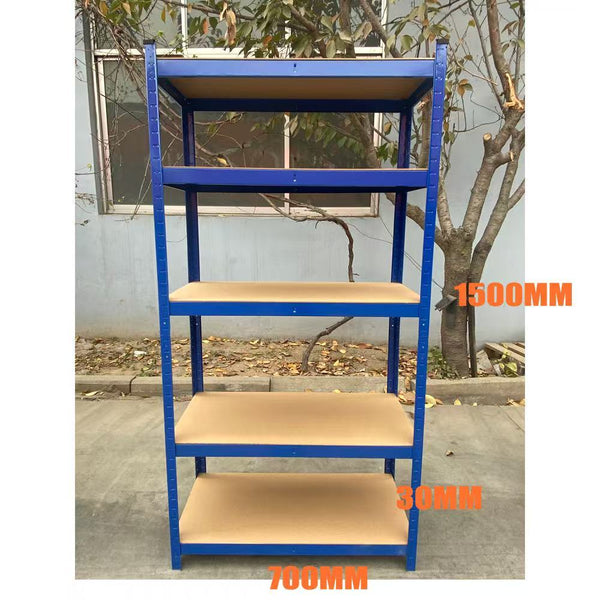 New Style Heavy Duty Garage Shelving Unit - Adjustable Shelf Unit Racking with 5 MDF Shelves, Ideal for Garage, Shed, Warehouse Storage 190KG UDL Per Shelf 680* 270 *1450 (mm), Storage Racking Shelves For Garage Warehouse Shed Kitchen