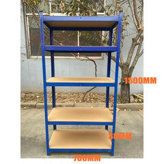 New Style Heavy Duty Garage Shelving Unit - Adjustable Shelf Unit Racking with 5 MDF Shelves, Ideal for Garage, Shed, Warehouse Storage 190KG UDL Per Shelf 680* 270 *1450 (mm), Storage Racking Shelves For Garage Warehouse Shed Kitchen