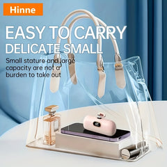Hinne 5000mAh Mini Portable Charger, Ultra-Compact Battery Pack Travel Phone Charger, Emergency Power Pocket Power Bank, USB Mobile Backup Battery Pack, Gift.