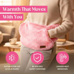 Mother'S Day Gift for Her - Birthday Pamper Gifts for Women with Hot Water Bottle Belt, Socks, Mug, Candle, Sleep Mask, & Colouring Book with Pencil, Self Care Box