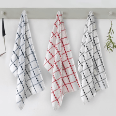 Tea Towels Extra Large, 100% Cotton Towels For Kitchen Soft & Absorbent Dish & Bar Towels Lint Free Cleaning Towels Set Available in Multicolors Local Warehouse UK