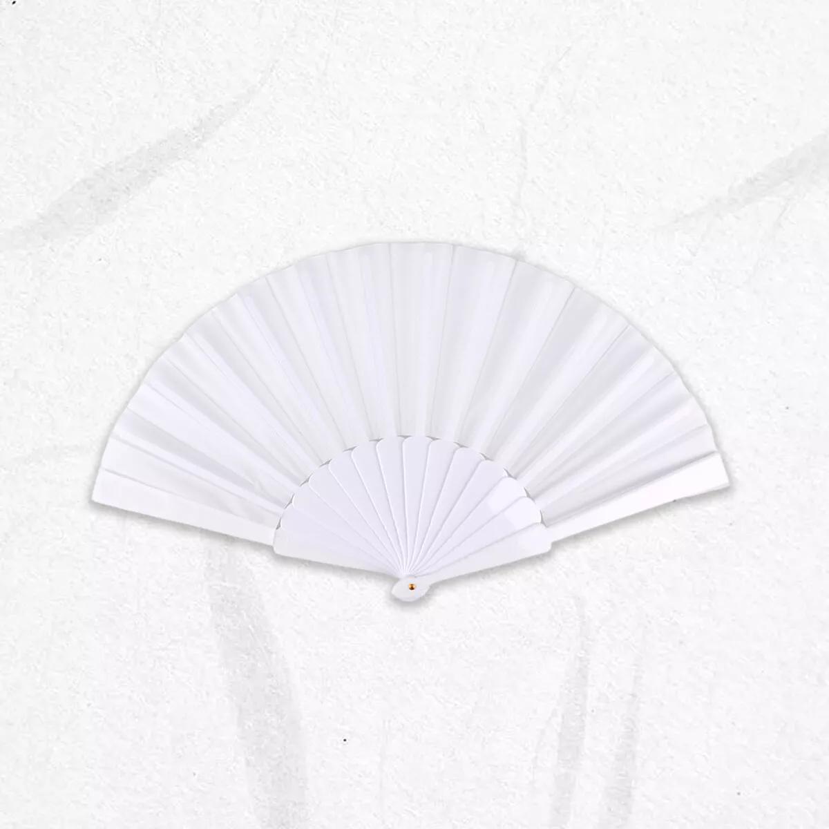 2Pcs Hand Fan Held Portable Spanish Dances Fabric Folding Party Wedding Gift