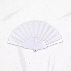 2Pcs Hand Fan Held Portable Spanish Dances Fabric Folding Party Wedding Gift