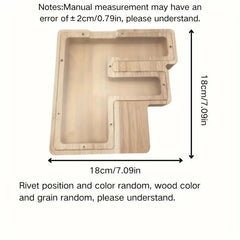 1 unique wooden letter jar - 26 creative A-Z letter storage containers, transparent design, birthday gift idea, home decoration, best friend gift, and functional holiday present.