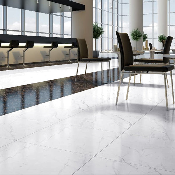 5m² 24pcs PVC Marble Effect Peel and Stick Flooring Planks Flooring Stickers Silent Tile Floorboard Self-adhesive Floor Tiles 2mm Thick Wear-resistant Layer 0.07mm, Waterproof Plank Wall Plank Simulated for Bedroom Kitchen Living Room 18 X 18 Inch 5m²
