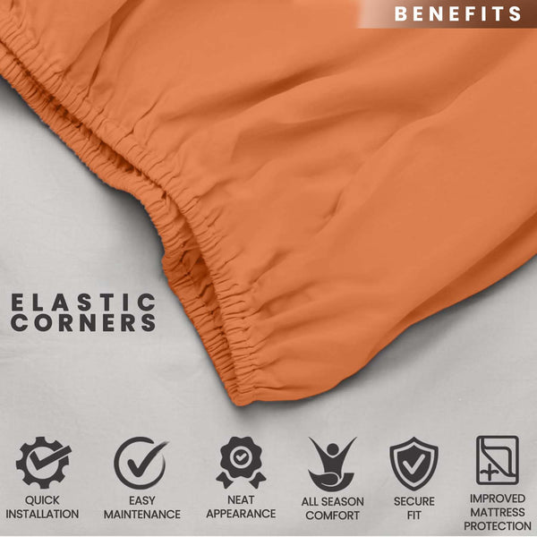 1pc Extra Deep Fitted Sheet, All seasons Bedding Ultra Soft Breathable Microfiber, Wrinkle-Free, Machine Washable, Hotel Quality All Sizes Available