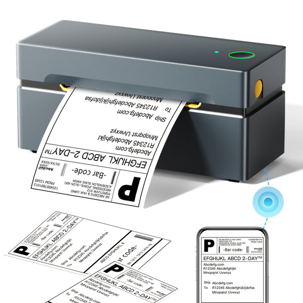 PL80EB 4x6 Wireless Thermal Shipping Label Printer For Small Business Compatible With Smartphone And Computer Used For Shipping Labels, Thermal Label Printer, For E-commerce, Warehouse, And Office Use Freight