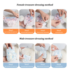 Disposable Dog Nappies Male, Male Dog Wraps, 12pcs Dog Belly Bands, Wetness Indicator, Super Absorbent, Leak-Proof, Incontinence,Stretchy Pants, 4 Size for 3 - 25kg Male Dog