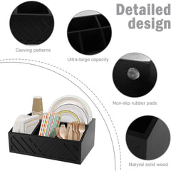 2-Tier Coffee Station Organizer for Countertop, Bar and Tea Accessories Storage Caddy With Counter Shelf for Home and Office