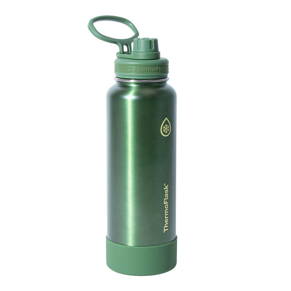 Thermoflask Stainless Steel 1.2L Water Bottle, 2 Pack in Green & Purple