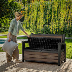 Keter Rosewood 227 Litre (60 Gallon) Storage Bench