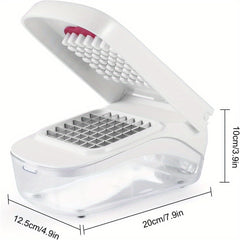Onion Chopper That Saves Time And Effort, a Food Dicer And Salad Cutter, Measuring 20 * 12.5 * 10CM in White