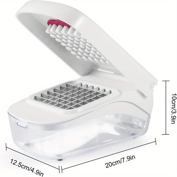 Onion Chopper That Saves Time And Effort, a Food Dicer And Salad Cutter, Measuring 20 * 12.5 * 10CM in White