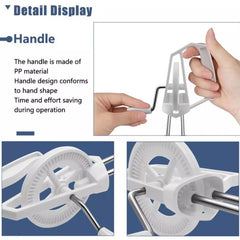 Manual Egg Whisk - Rotating Mixer for Cooking
