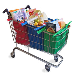 Trolley Bags - Original Cool Series - Reusable Shopping Bags - Pack of 3 Original Vibe Shopping Bags with Cool Bag, Replace Carrier Bags, Heavy Duty Reusable Non-woven Polypropylene Bags & Organiser for Grocery Food Shopping, Washable, Convenient Speeds u