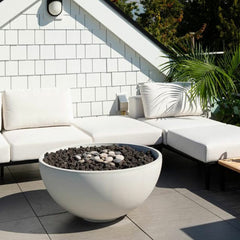 Solus Decor Hemi 19.6Kw Gas Fire Bowl Bundle in White