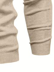 [Xingmengzhi OBM] 2pcs Men'S Turtleneck Long Sleeve Sweater Set