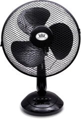 Prem-I-Air Portable Electric Powerful Oscillating Cooling Desk Fan with 3 Airflow Speed Settings, Adjustable Tilt and Quiet Operation for Use in Homes and Offices Black 12 Inch