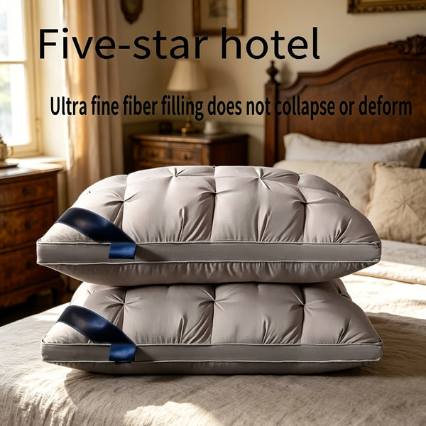 2pcs Cool and Breathable Tofu Pillow - Relax the Neck Support, Enjoy a Comfortable Sleep at Home, in the Bedroom or in the Hotel - Perfect Holiday Gift