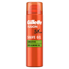 Gillette Fusion5 Ultra Sensitive Men'S Shaving Gel, 6 X 200Ml