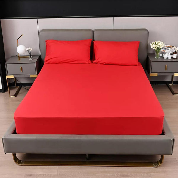 ELAFY Assorted Colour Surprise Fitted Sheet – Elasticated Polycotton, 25cm Extra Deep – Single, Double, King, Super King Luxury Premium