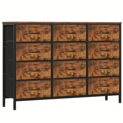 12-Drawer Dresser with Sturdy Handles, Bedroom Furniture