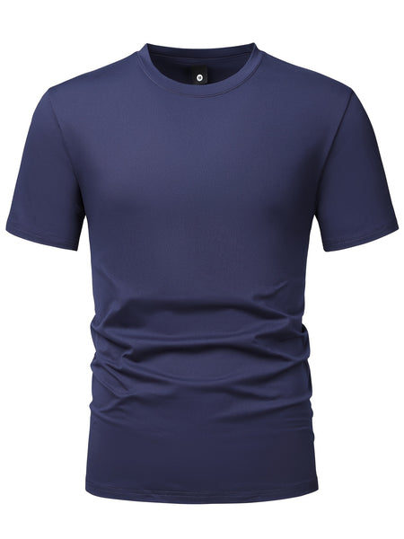 5pcs Men'S Short Sleeve T-Shirts Summer New Arrival Light Board Multi-Color Round Neck Clothing Pullover Casual Sports Apparel Men'S Tops