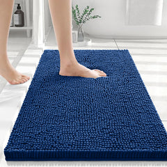1pc Soft Chenille Bath Mat – Durable Chenille Rug with Non-Slip Backing, Stylish Bathroom Rug, Machine Washable Bath Mat, Non-Slip Area Rug for Shower Room & Home Use