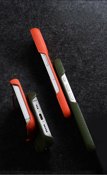 Phone Case - High-Quality Leather Case Designed for The for Iphone 17 Pro Max Featuring Magnetic Support, Also Compatible with The for Iphone 16 Pro, Providing a Sturdy Cover
