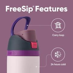 Owala Freesip Insulated Stainless Steel Water Bottle with Straw for Sports and Travel, Leak Proof, Bpa-Free, 710Ml, All colors