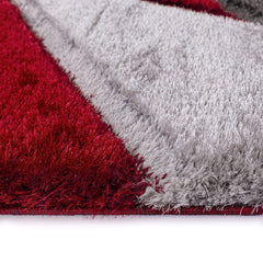 Luxury Soft Shaggy Area Rug – Modern Non-Shedding Geometric Triangles Design, High-Pile Plush Living Room Carpets, Large Thick Rug for Bedroom, Kitchen, Lounge & Home Décor – Contemporary Floor Rug & Mats