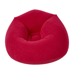 1pc Essential Home Item: Beanbag Sofa - Rose Red Spherical Inflatable Sofa, Large Inflatable Sofa, Complete with Manual Pump, Suitable for Living Room/Porch/Bedroom, Dimensions 100 X 100 X 58.5 Cm