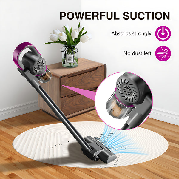 4-in-1 Handheld Vacuum Cleaner Ultra Lightweight Cordless Stick Vac - 8000 Pa Powerful Suction, High-Speed Motor, 3000mAh, Vacuuming & Mopping & Sweeping, Suitable for Home, Carpets, Pet Hair Cleaning, Easy to Operate and Store, 60dB Low Noise, Carpet Cle