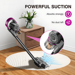 4-in-1 Handheld Vacuum Cleaner Ultra Lightweight Cordless Stick Vac - 8000 Pa Powerful Suction, High-Speed Motor, 3000mAh, Vacuuming & Mopping & Sweeping, Suitable for Home, Carpets, Pet Hair Cleaning, Easy to Operate and Store, 60dB Low Noise, Carpet Cle