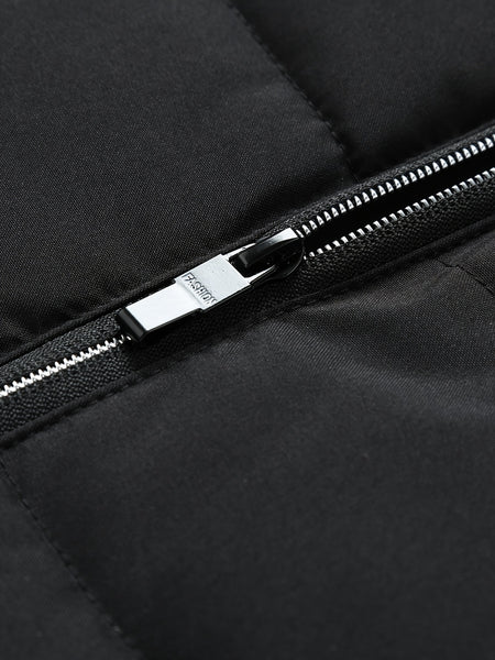 Men's Casual Collar Fashion Coat Men's New Young and Middle-aged Autumn and Winter Plus Velvet Padded Warm -padded Jacket.