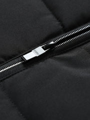 Men's Casual Collar Fashion Coat Men's New Young and Middle-aged Autumn and Winter Plus Velvet Padded Warm -padded Jacket.