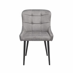 Indus Valley Kia Ceramic Extending Dining Table + 6 Grey Chairs, Seats 6-8