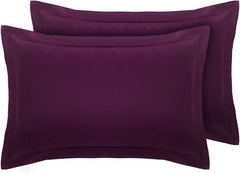 Pack of 2 Softtouch Ultra-Fine Pillowcases, 200Tc Pure 100% Polycotton Envelope Closure Pillow Covers, Available in a Variety of Colors, Fade-Resistant Fabric Bedding, Suitable for Various Style Settings, Machine Washable.