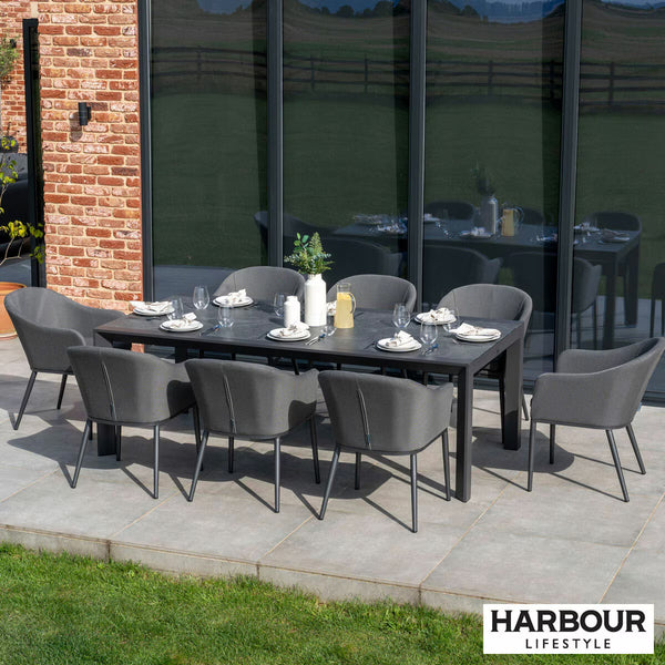 Harbour Lifestyle Luna 9 Piece Extending Dining Set