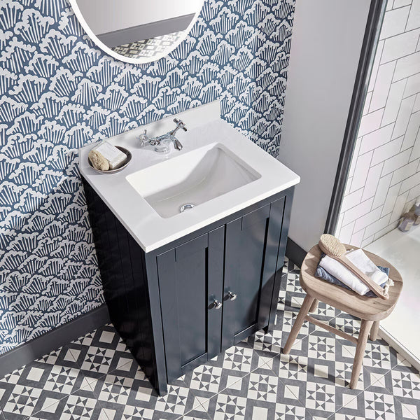 Tavistock Axbridge 60Cm Freestanding Underslung Vanity with Basin in 2 Colours