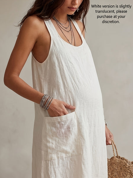 2026 Summer New Arrival: Casual, Chic, Pocketed, Strapless Maxi Dress